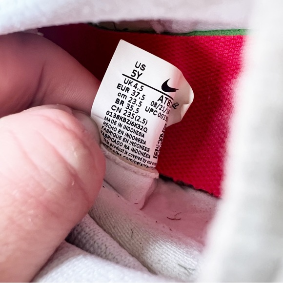 Nike Kids Mercurial Superfly 7 Academy Turf Soccer Shoes White/Laser Crimson/Blk - Picture 7 of 7